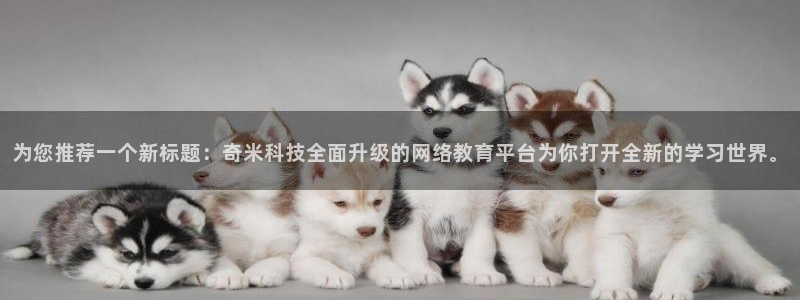 麦田视觉摄影怎么样：为您推荐一个新标题：奇米科技全面升级的网络教育平台为你打开全新的学习世界。