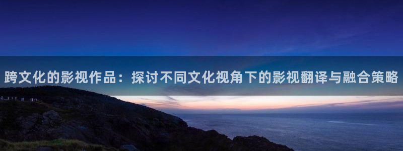 麦田影视官网下载：跨文化的影视作品：探讨不同文化视角下的影视翻译与融合策略